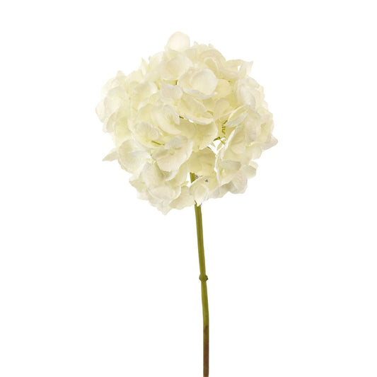 20" Faux White Hydrangea Flower - Joy By