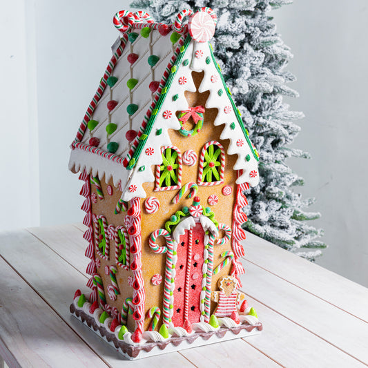 Traditional Gingerbread House Tabletop - 27"