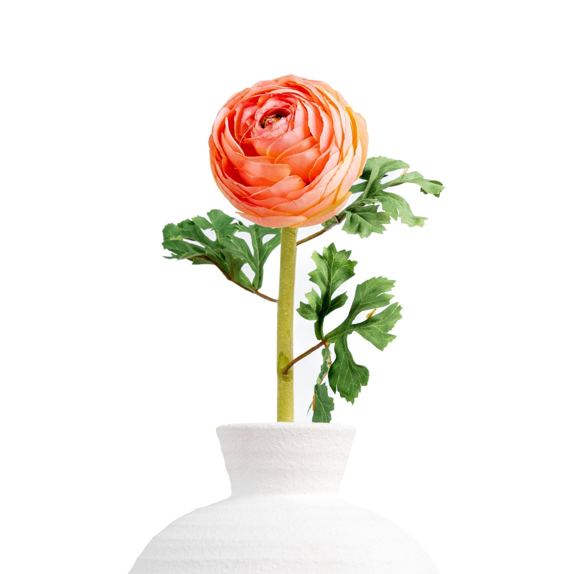 24" Faux Peach Ranunculus - Joy By