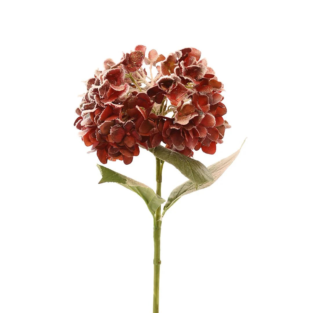 25" Faux Red Hydrangea - Joy By