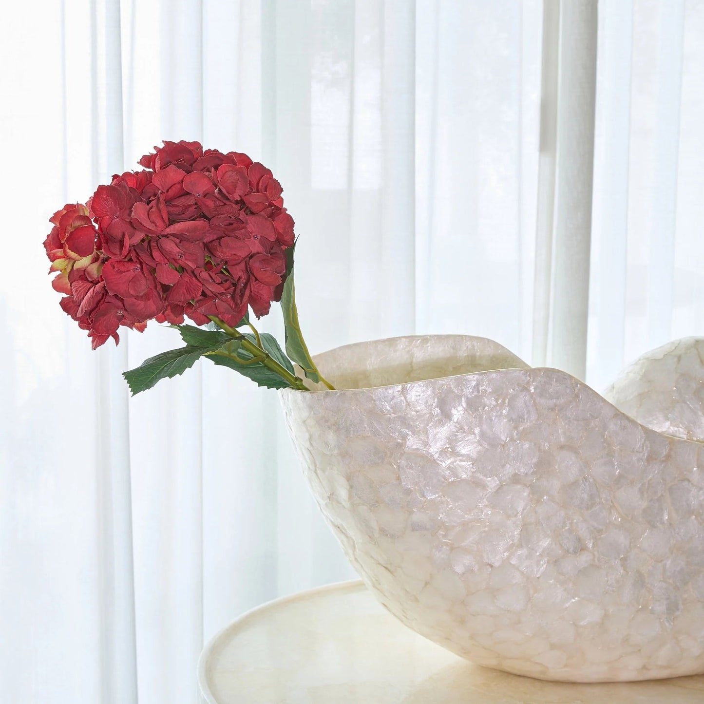 31" Faux Red Hydrangea - Joy By