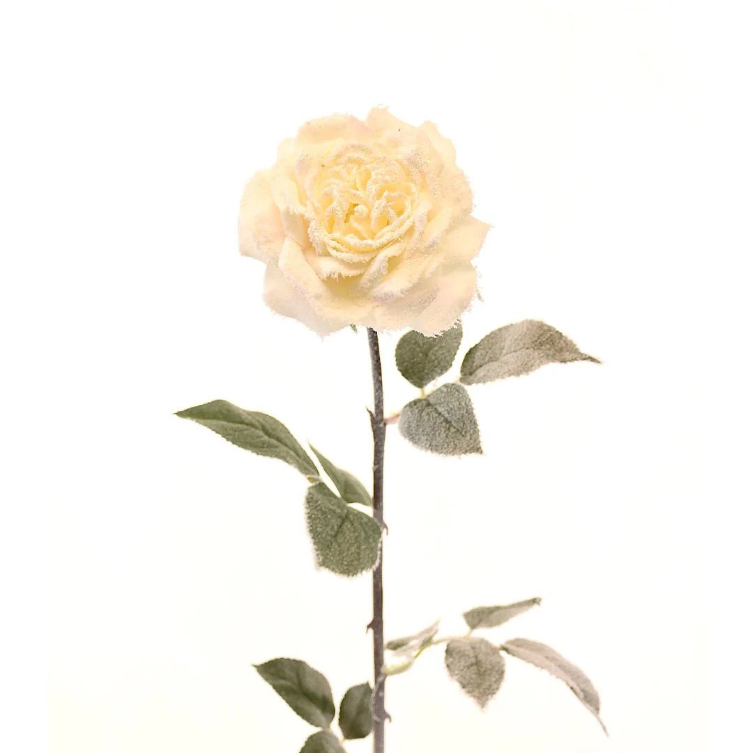 38" Faux White Rose - Joy By