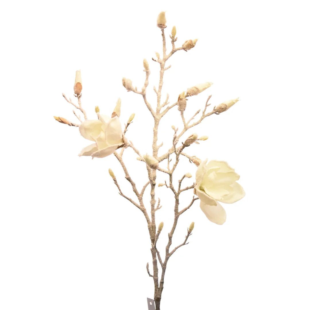 41" White Magnolia Leaf Pick - Joy By