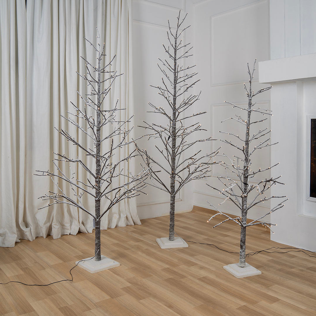 Winter White Porch Tree with LED Lights 59"