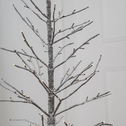 Winter White Porch Tree with LED Lights 59"