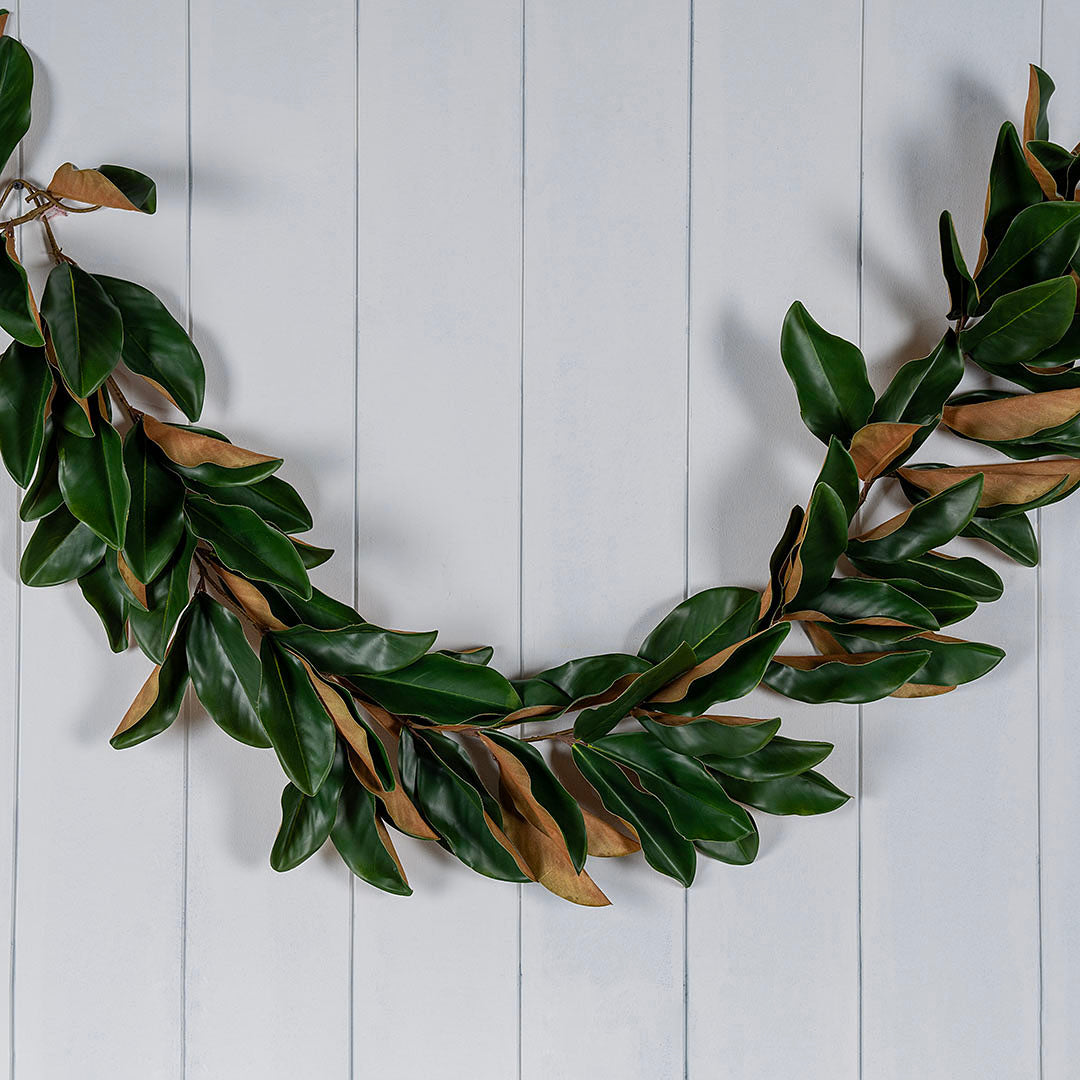 Natural Magnolia 6ft eaf Garland Natural