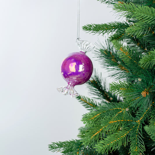 Purple Crystal Candy Ornament Purple