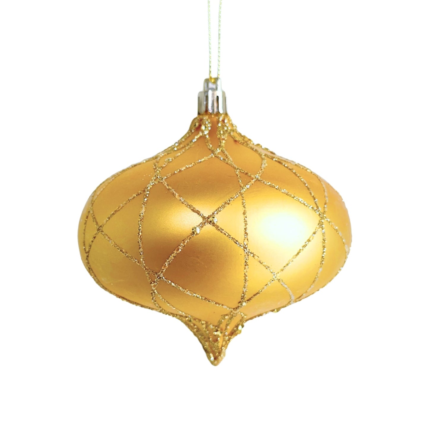 Bright Gold Onion Ornament - Joy By