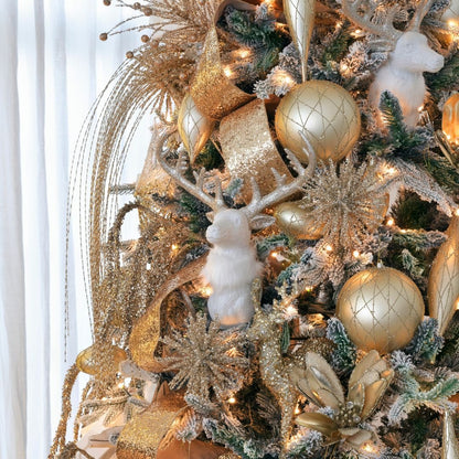 Champagne 6"Textured Ball Ornament - Joy By