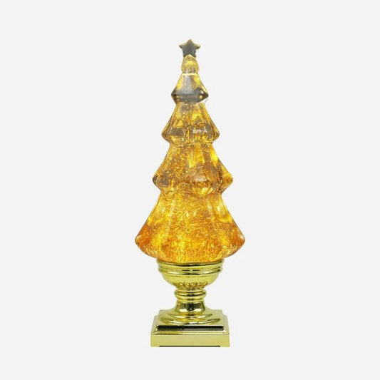 Cone Tree Table Top - Gold Base - Joy By