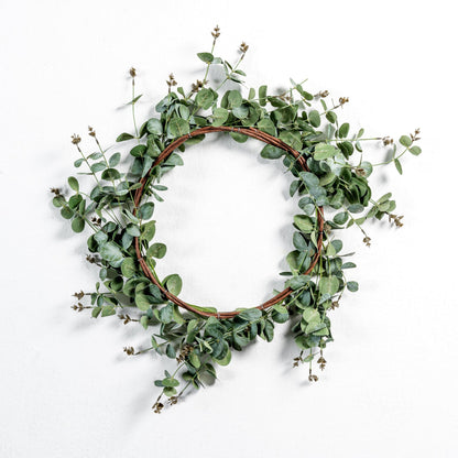 Eucalyptus Round Wreath in Green - Joy By