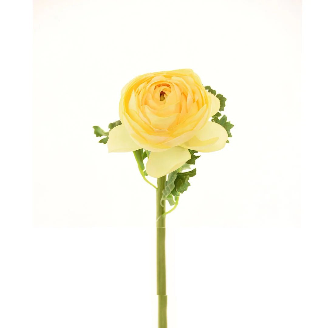 Faux Light yellow ranunculus - Joy By