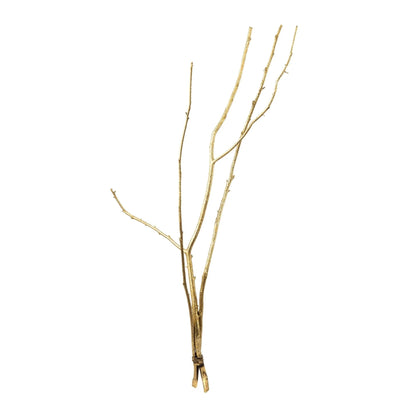 Gold Christmas Twig Pick with Capiz Flock - Joy By