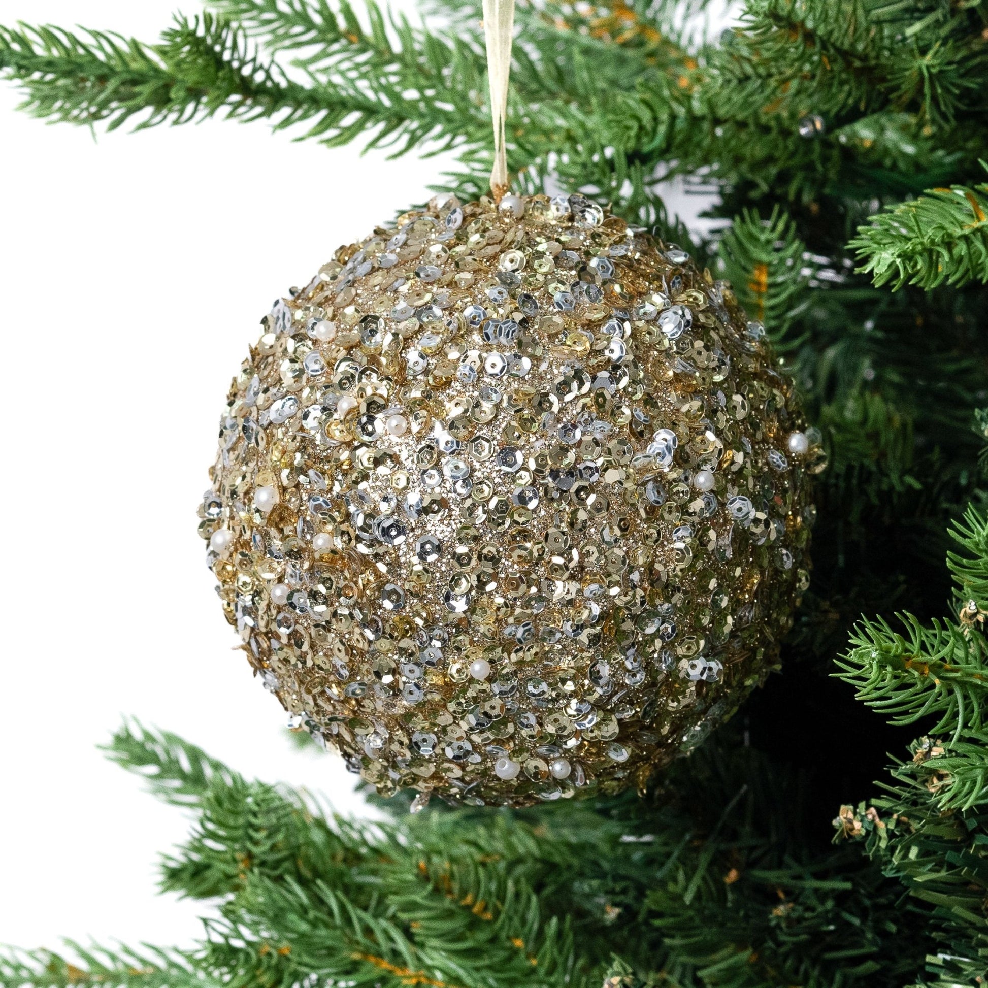 Gold Leaf & Ball Tree Pick - Joy By