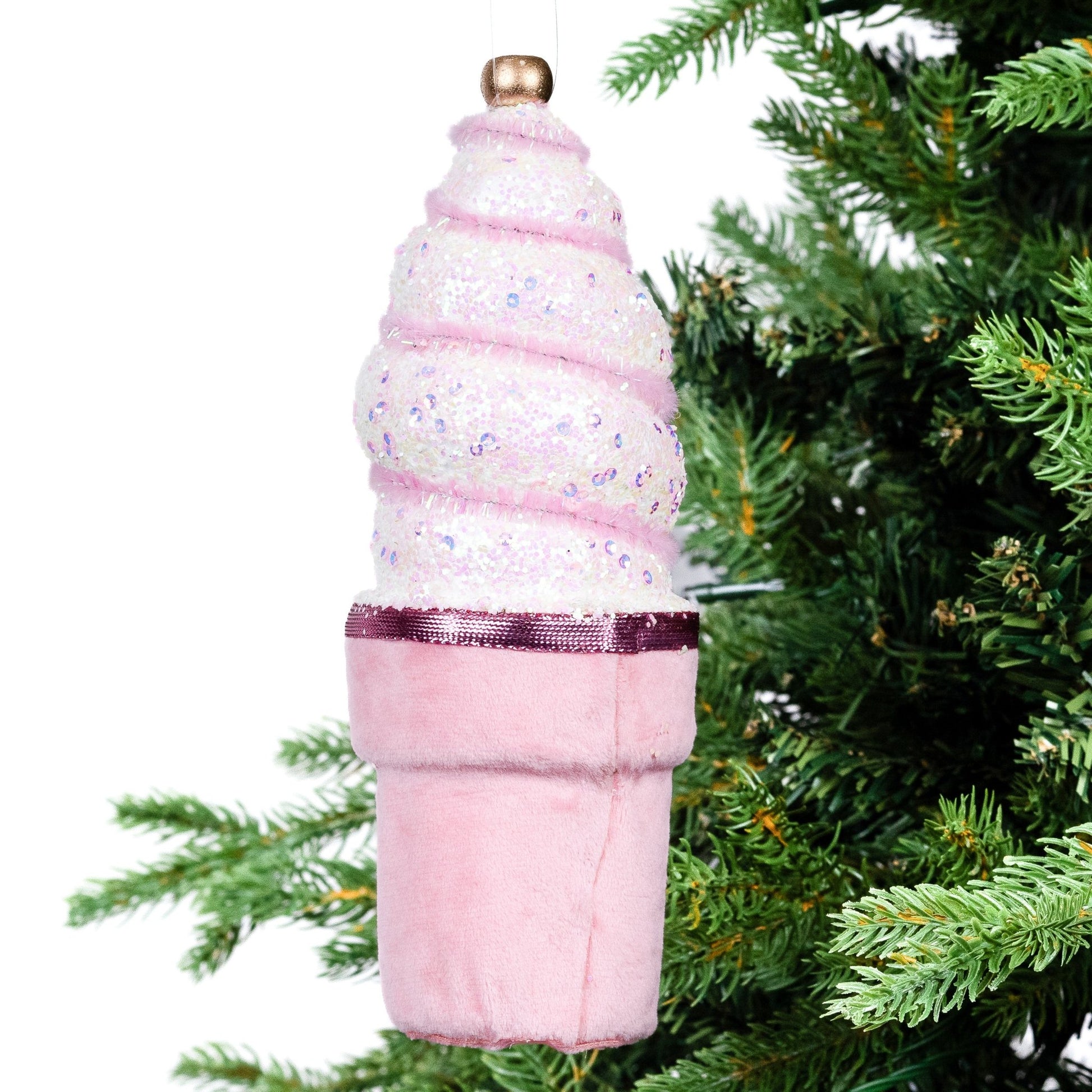 Ice Cream Cone Ornament - Joy By