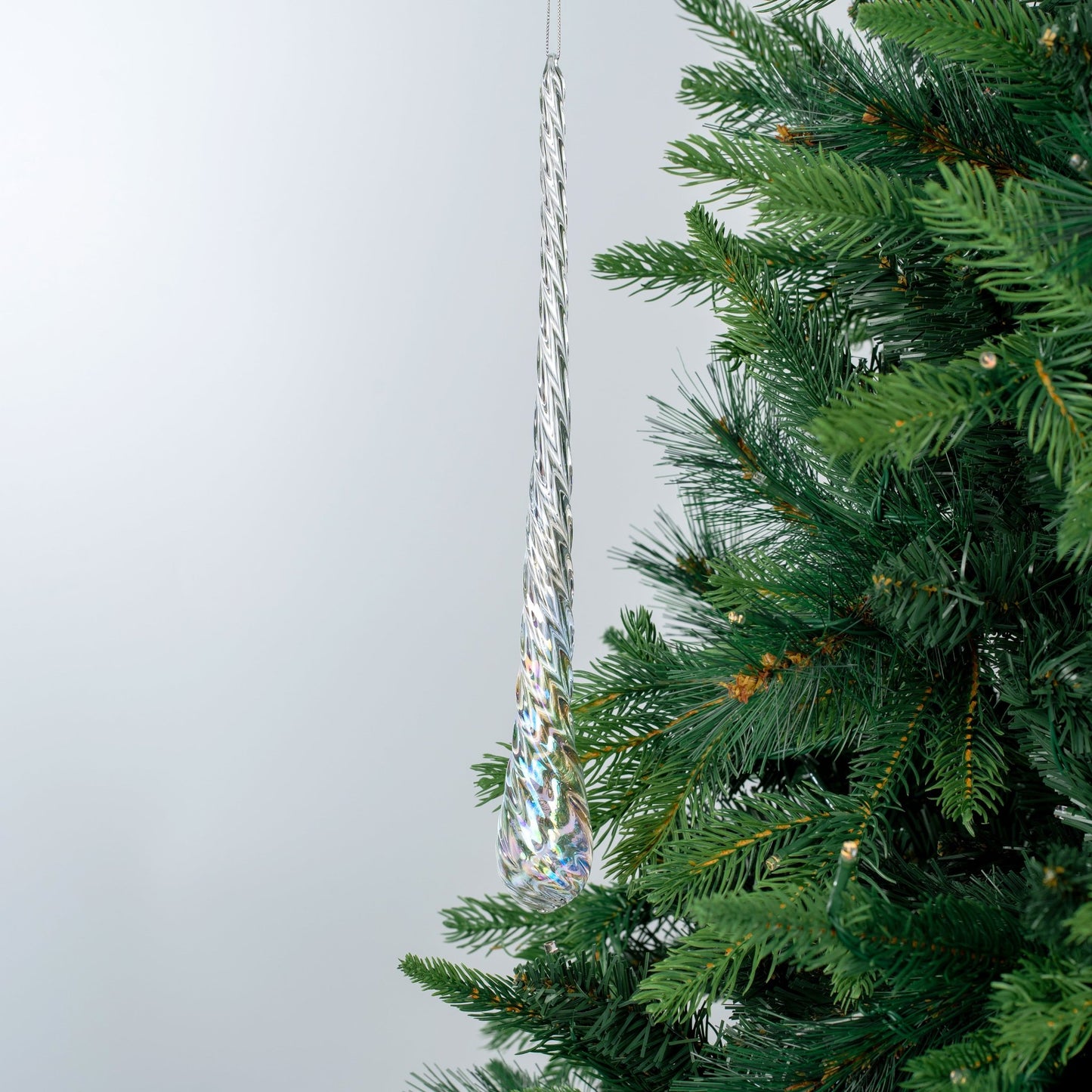 Iridescent Crystal Drop Ornament - Joy By