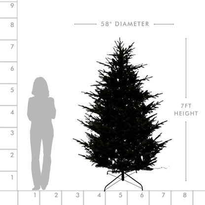 Joy By 7' Artificial Spruce Christmas Tree with 500 Warm White LED Lights - Joy By