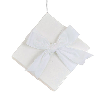 Matte Gift Box Ornament - Joy By