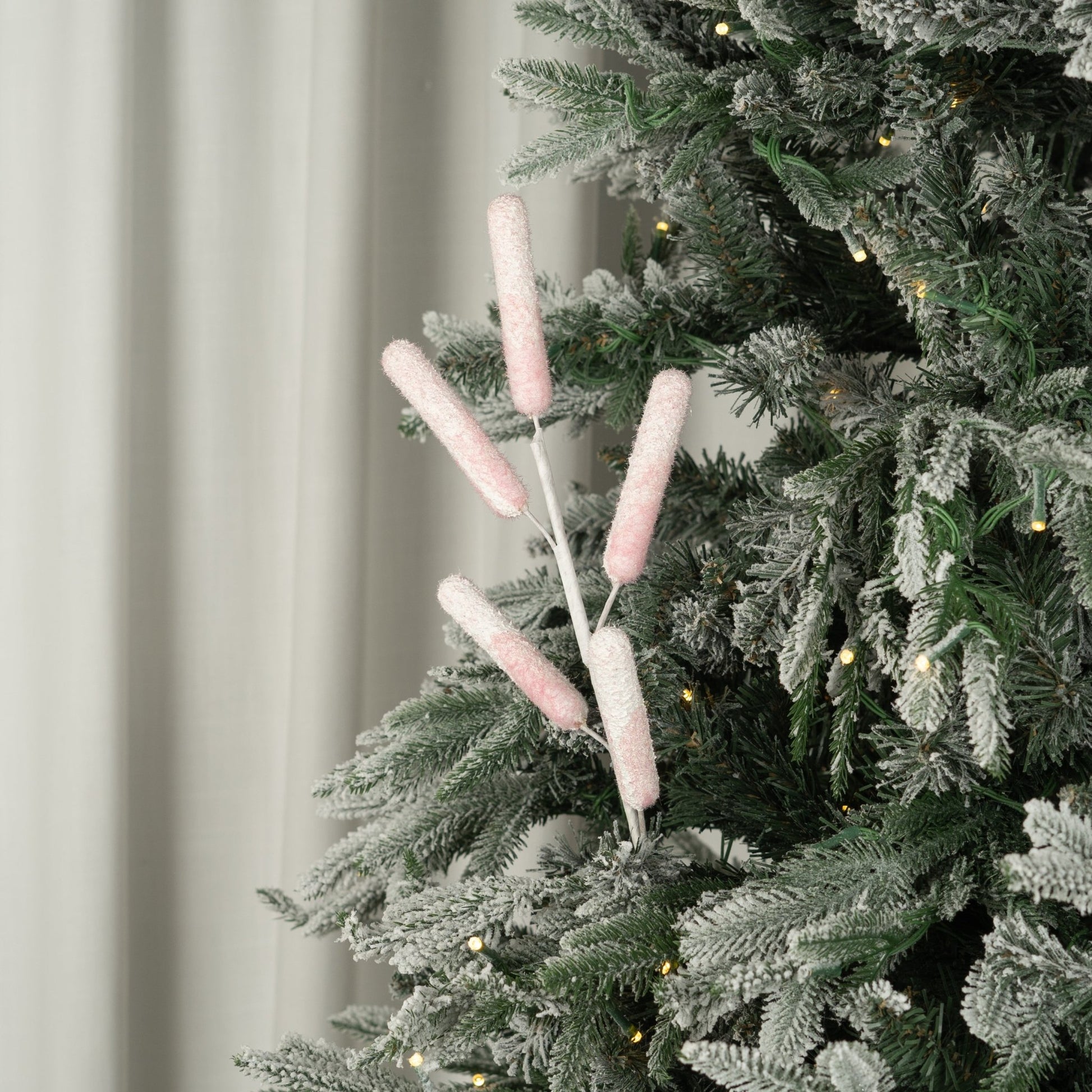 Pink & White Sugar Candy Tree Pick - Joy By