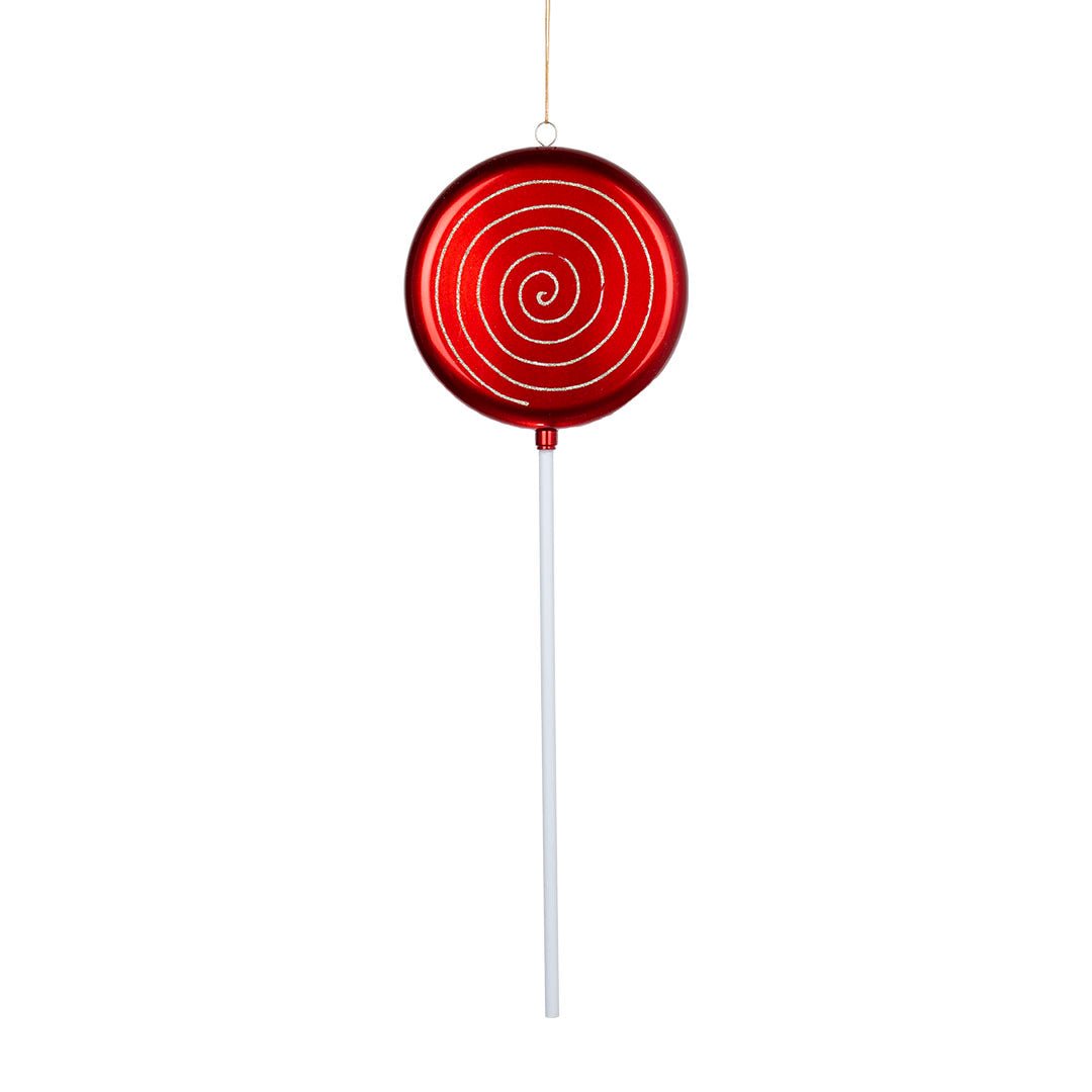 Red & Champagne 24" Lollipop Ornament - Joy By