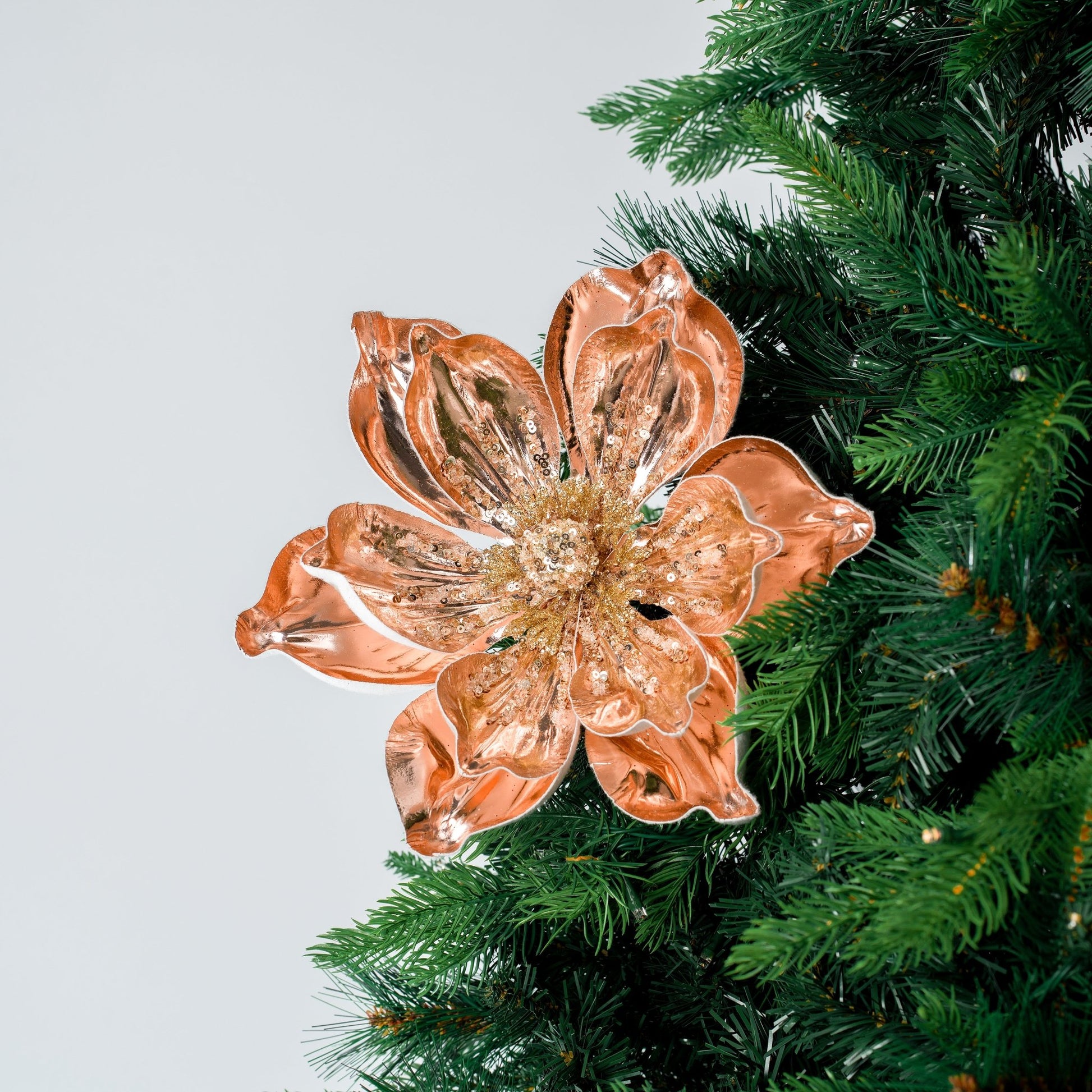 Rose Gold Magnolia Flower Pick - Joy By