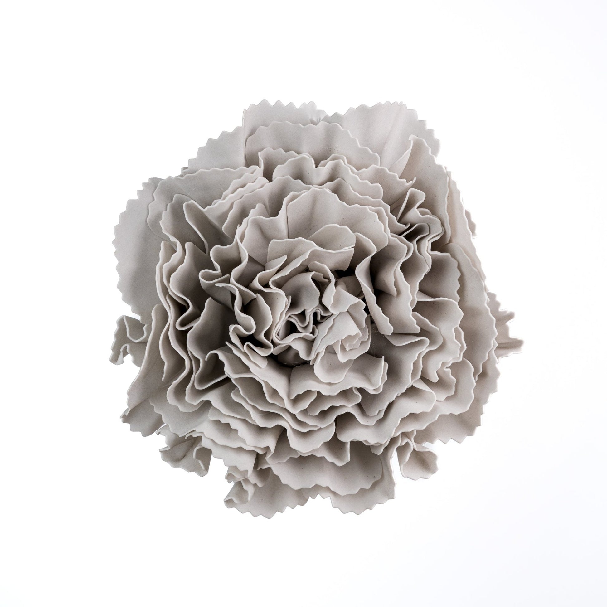 Silver Glitter Carnation Flower Ornament - Joy By