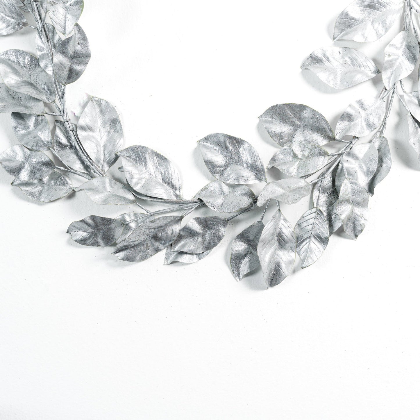 Silver Leaf Garland - 5 ft - Joy By