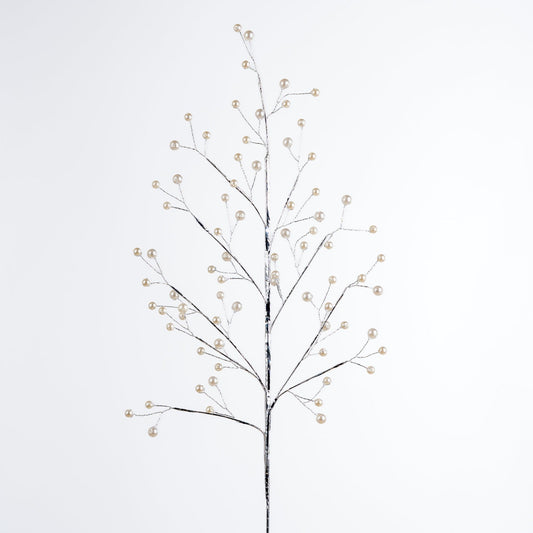 Silver Stem Pearl Drop Tree Pick - Joy By