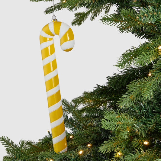 Striped Candy Cane Ornament - Joy By