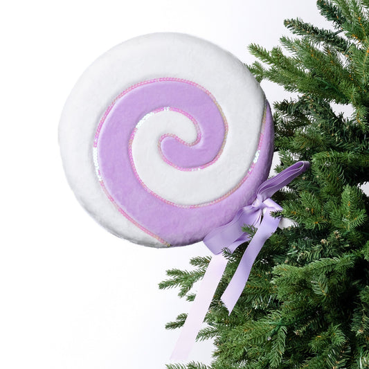 Swirly Lollipop Ornament - Joy By