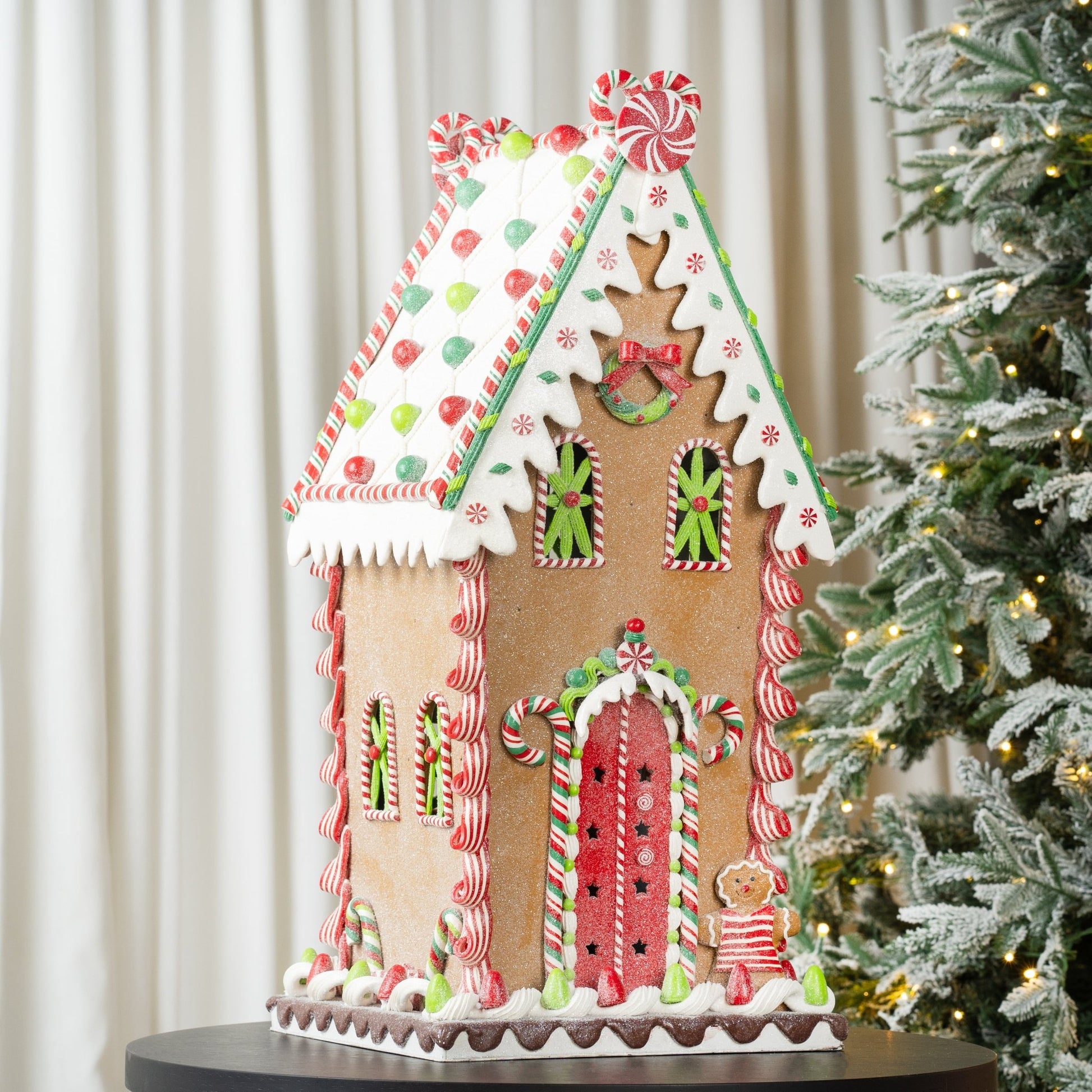 Traditional Gingerbread House Tabletop - 27" - Joy By