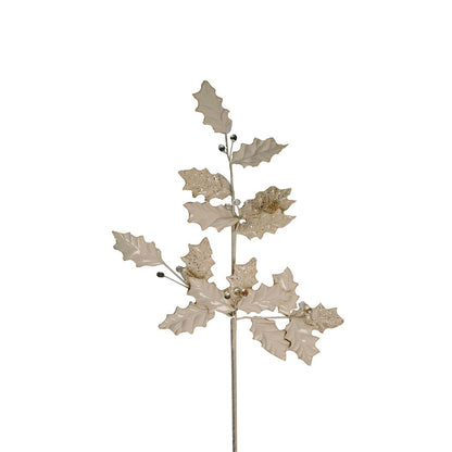 White Frosted Winter Foliage Pick - Joy By