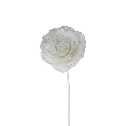 White Peony Flower Pick - Joy By